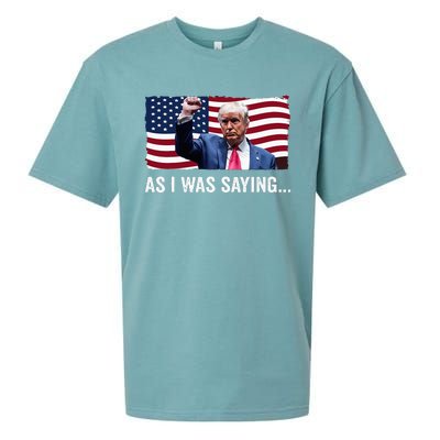 Trump As I Was Saying Trump His Speech Trump Vance Vintage Sueded Cloud Jersey T-Shirt