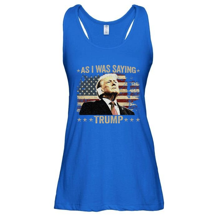 Trump As I Was Saying Trump His Speech Trump Vance Ladies Essential Flowy Tank