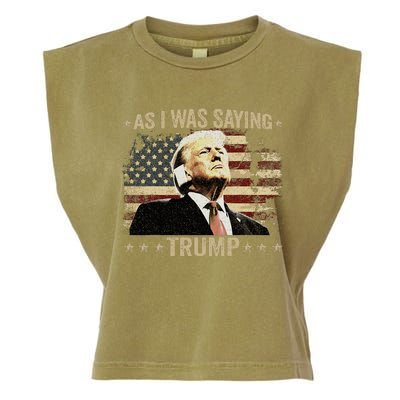 Trump As I Was Saying Trump His Speech Trump Vance Garment-Dyed Women's Muscle Tee