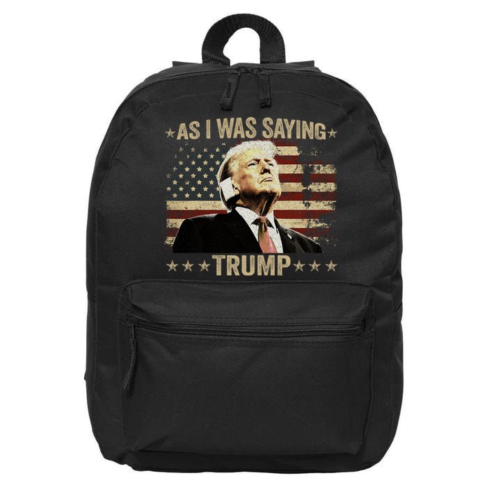 Trump As I Was Saying Trump His Speech Trump Vance Vintage 16 in Basic Backpack