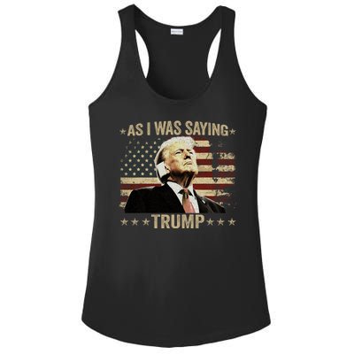 Trump As I Was Saying Trump His Speech Trump Vance Vintage Ladies PosiCharge Competitor Racerback Tank