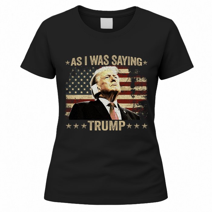 Trump As I Was Saying Trump His Speech Trump Vance Vintage Women's T-Shirt