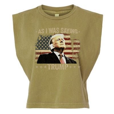 Trump As I Was Saying Trump His Speech Trump Vance Vintage Garment-Dyed Women's Muscle Tee