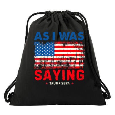 Trump As I Was Saying Trump His Speech Trump Vance Drawstring Bag