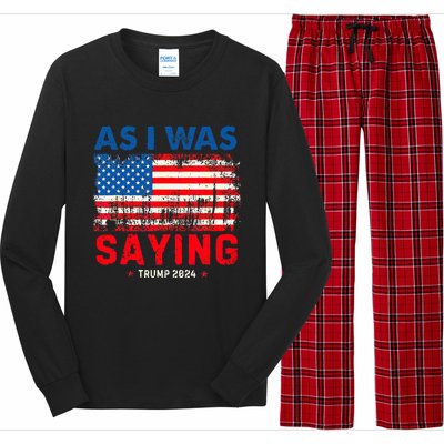 Trump As I Was Saying Trump His Speech Trump Vance Long Sleeve Pajama Set