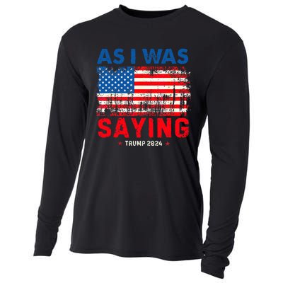 Trump As I Was Saying Trump His Speech Trump Vance Cooling Performance Long Sleeve Crew