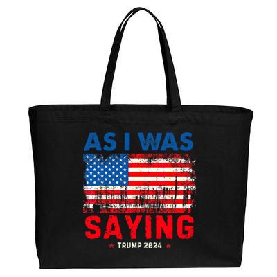 Trump As I Was Saying Trump His Speech Trump Vance Cotton Canvas Jumbo Tote