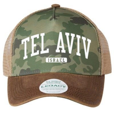 Tel Aviv Israel Israel College University Style Legacy Tie Dye Trucker Hat