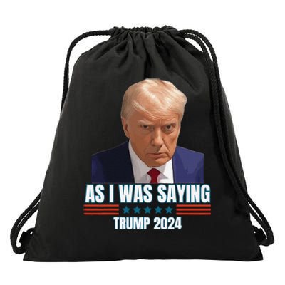 Trump As I Was Saying Trump His Speech Trump Vance Vintage Drawstring Bag