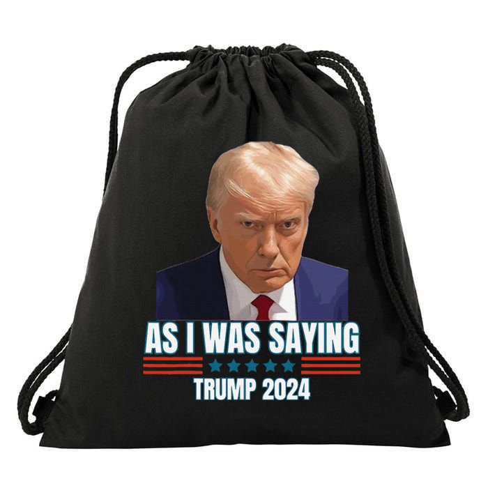 Trump As I Was Saying Trump His Speech Trump Vance Vintage Drawstring Bag