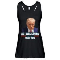 Trump As I Was Saying Trump His Speech Trump Vance Vintage Ladies Essential Flowy Tank