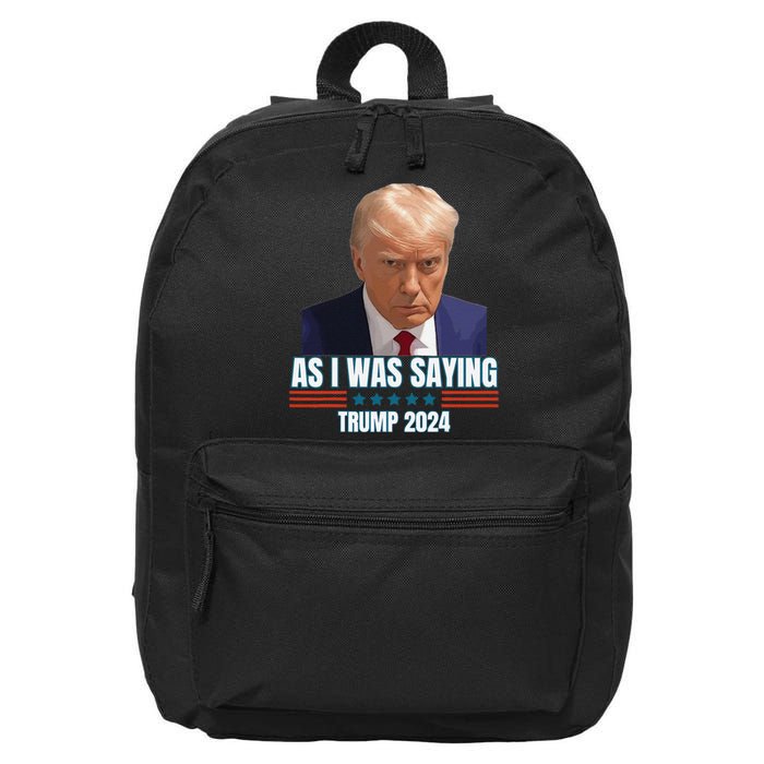 Trump As I Was Saying Trump His Speech Trump Vance Vintage 16 in Basic Backpack