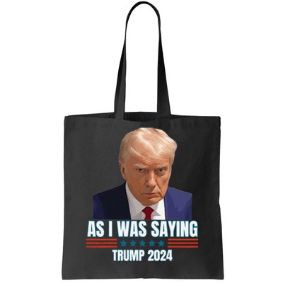 Trump As I Was Saying Trump His Speech Trump Vance Vintage Tote Bag