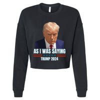 Trump As I Was Saying Trump His Speech Trump Vance Vintage Cropped Pullover Crew