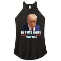 Trump As I Was Saying Trump His Speech Trump Vance Vintage Women's Perfect Tri Rocker Tank