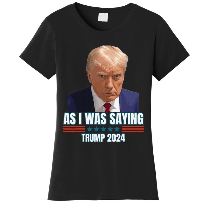 Trump As I Was Saying Trump His Speech Trump Vance Vintage Women's T-Shirt