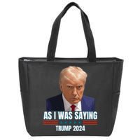 Trump As I Was Saying Trump His Speech Trump Vance Vintage Zip Tote Bag