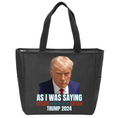 Trump As I Was Saying Trump His Speech Trump Vance Vintage Zip Tote Bag