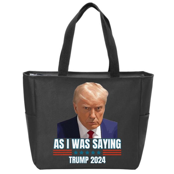 Trump As I Was Saying Trump His Speech Trump Vance Vintage Zip Tote Bag