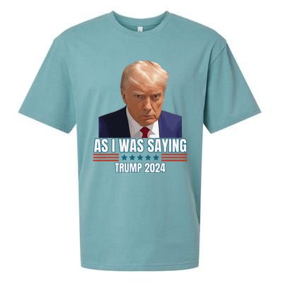 Trump As I Was Saying Trump His Speech Trump Vance Vintage Sueded Cloud Jersey T-Shirt