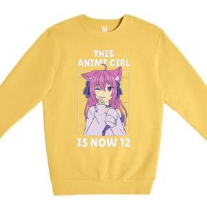 This Anime Is Now 12 Years Old Birthday Kawaii Premium Crewneck Sweatshirt