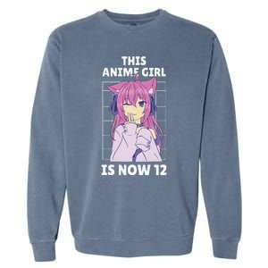 This Anime Is Now 12 Years Old Birthday Kawaii Garment-Dyed Sweatshirt