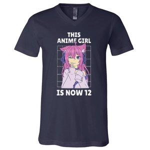 This Anime Is Now 12 Years Old Birthday Kawaii V-Neck T-Shirt