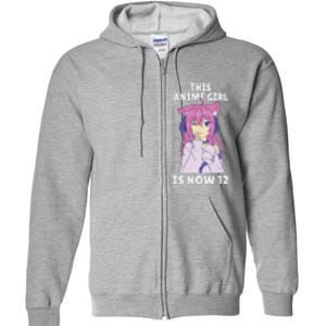 This Anime Is Now 12 Years Old Birthday Kawaii Full Zip Hoodie