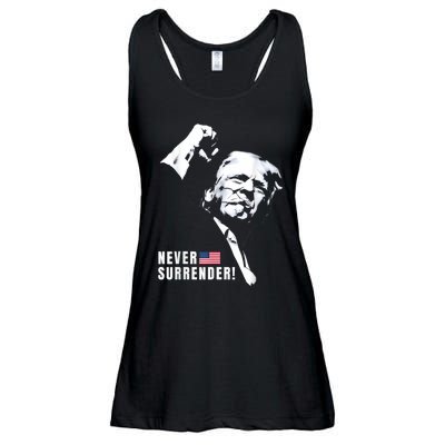 Trump Assassinated Injured In Pennsylvania July 13 2024 Ladies Essential Flowy Tank