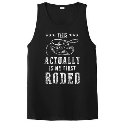 This Actually Is My First Rodeo Cowboy Vintage PosiCharge Competitor Tank