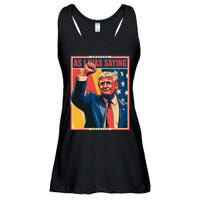 Trump As I Was Saying Trump His Speech Trump Vance Ladies Essential Flowy Tank