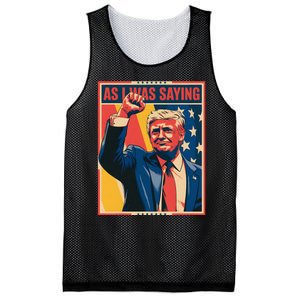 Trump As I Was Saying Trump His Speech Trump Vance Mesh Reversible Basketball Jersey Tank