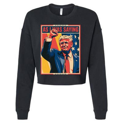 Trump As I Was Saying Trump His Speech Trump Vance Cropped Pullover Crew