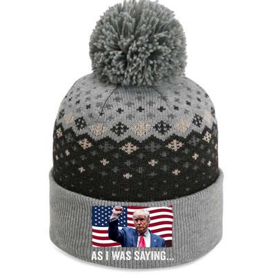 Trump As I Was Saying Trump His Speech Trump Vance Vintage The Baniff Cuffed Pom Beanie