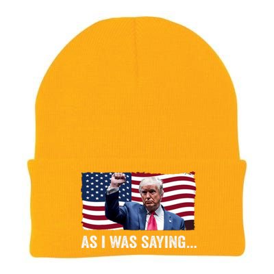 Trump As I Was Saying Trump His Speech Trump Vance Vintage Knit Cap Winter Beanie