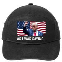 Trump As I Was Saying Trump His Speech Trump Vance Vintage 7-Panel Snapback Hat