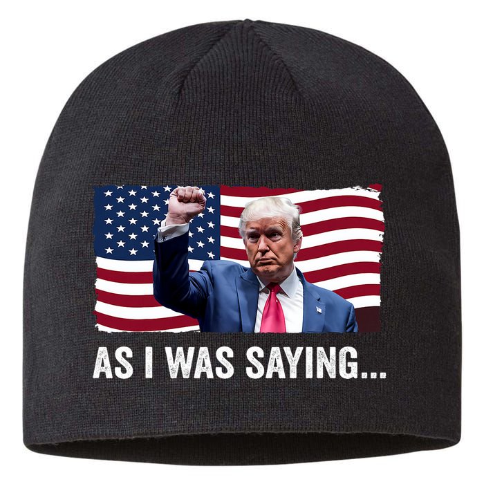 Trump As I Was Saying Trump His Speech Trump Vance Vintage Sustainable Beanie