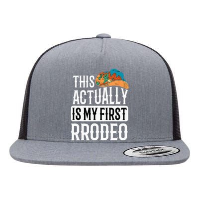 This actually is my first rodeo Flat Bill Trucker Hat