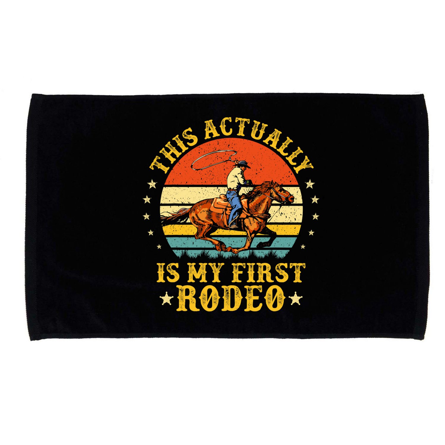 This Actually Is My First Rodeo Country Life Howdy Vintage Microfiber Hand Towel