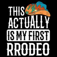 This Actually Is My First Rodeo Cropped Pullover Crew