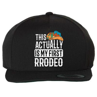 This Actually Is My First Rodeo Wool Snapback Cap