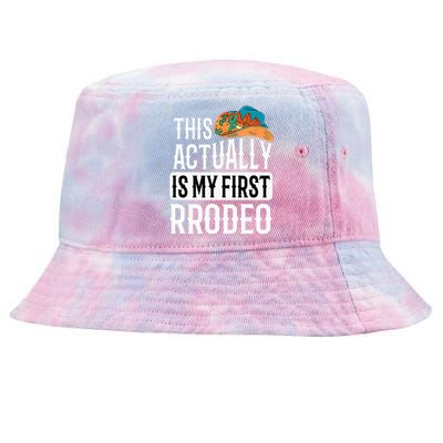 This Actually Is My First Rodeo Tie-Dyed Bucket Hat