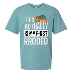 This Actually Is My First Rodeo Sueded Cloud Jersey T-Shirt