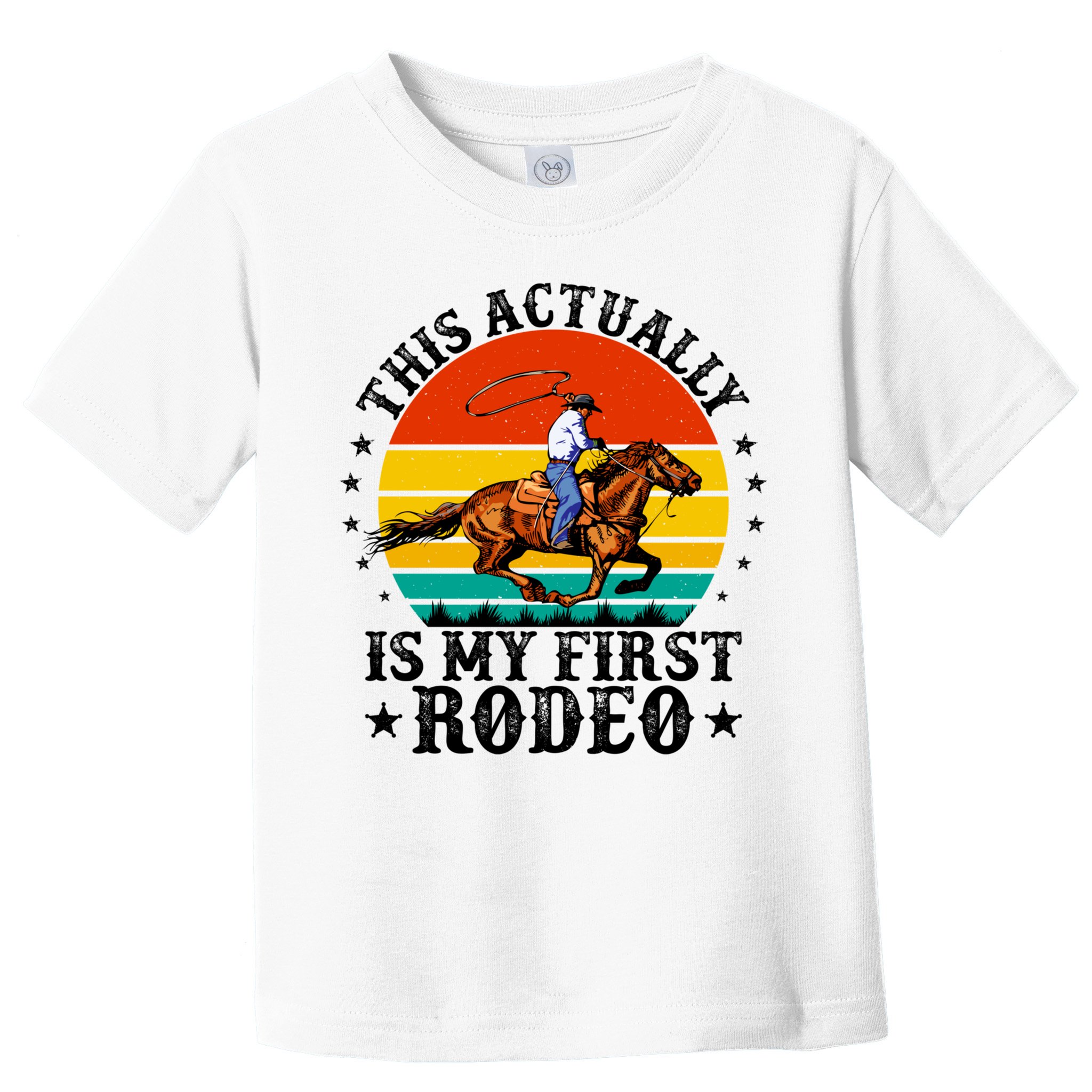 This Actually Is My First Rodeo Country Life Howdy Vintage Toddler T-Shirt