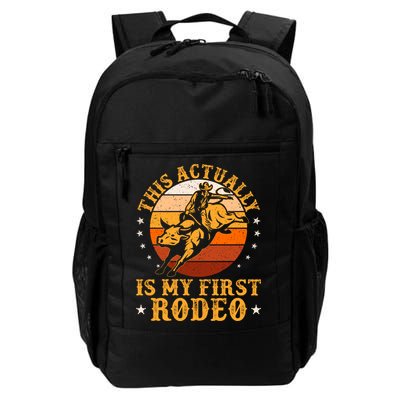 This Actually Is My First Rodeo Country Life Howdy Vintage Backpack