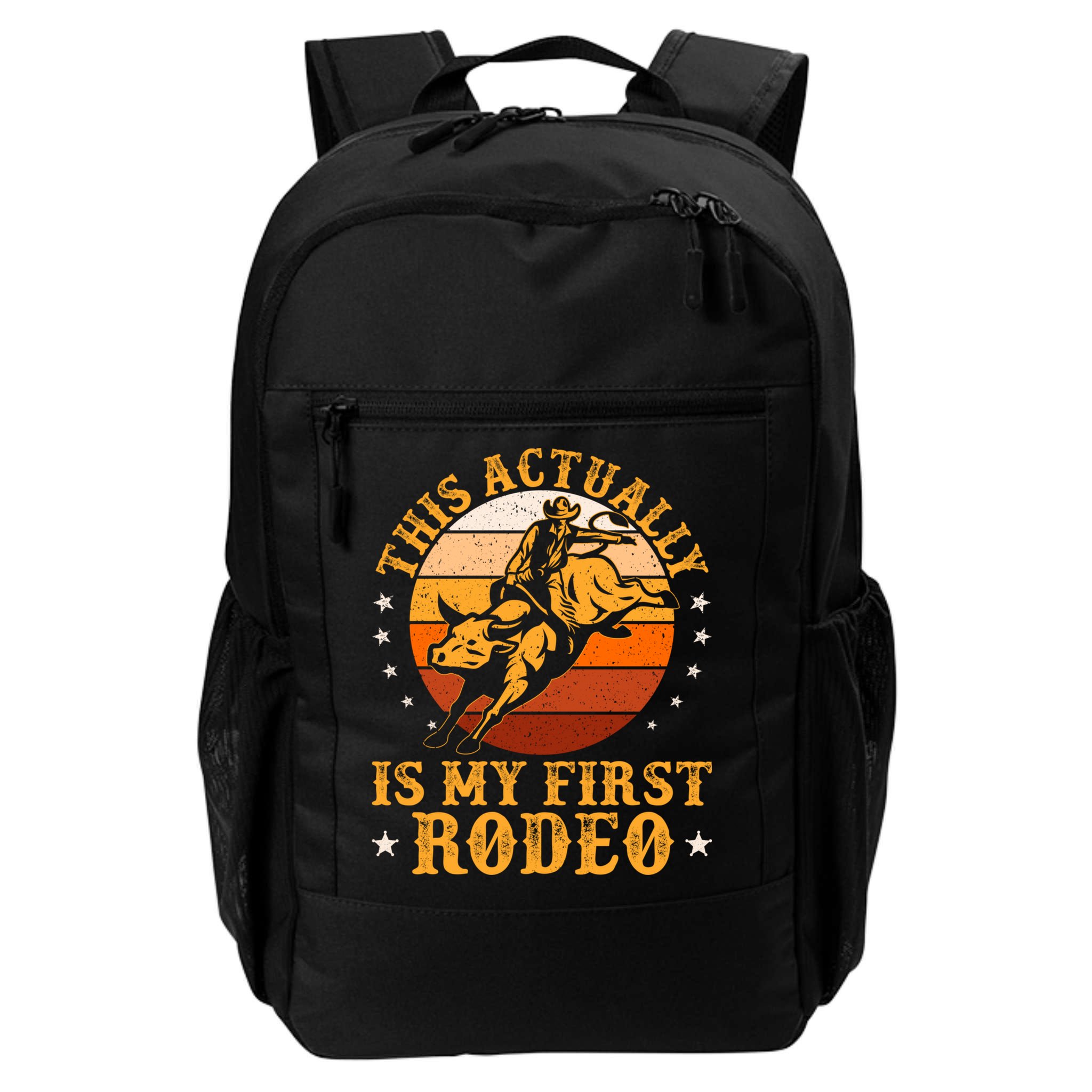 This Actually Is My First Rodeo Country Life Howdy Vintage Backpack