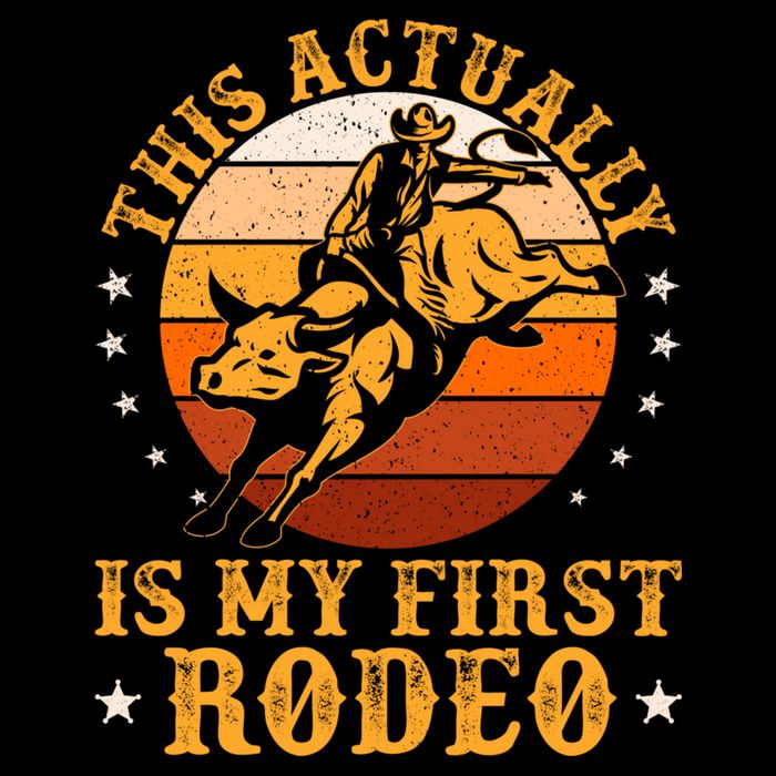 This Actually Is My First Rodeo Country Life Howdy Vintage Backpack