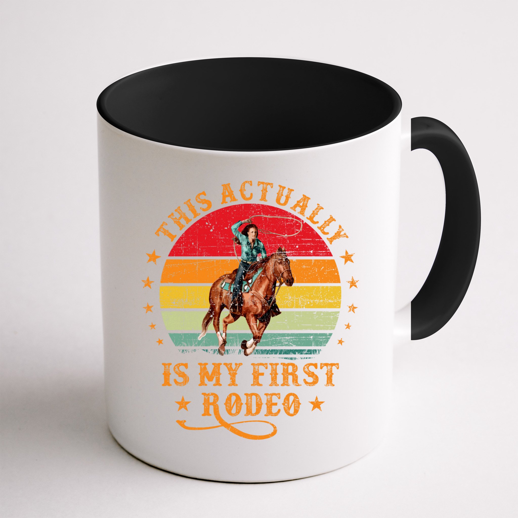 This Actually Is My First Rodeo Country Life Howdy Vintage Mug