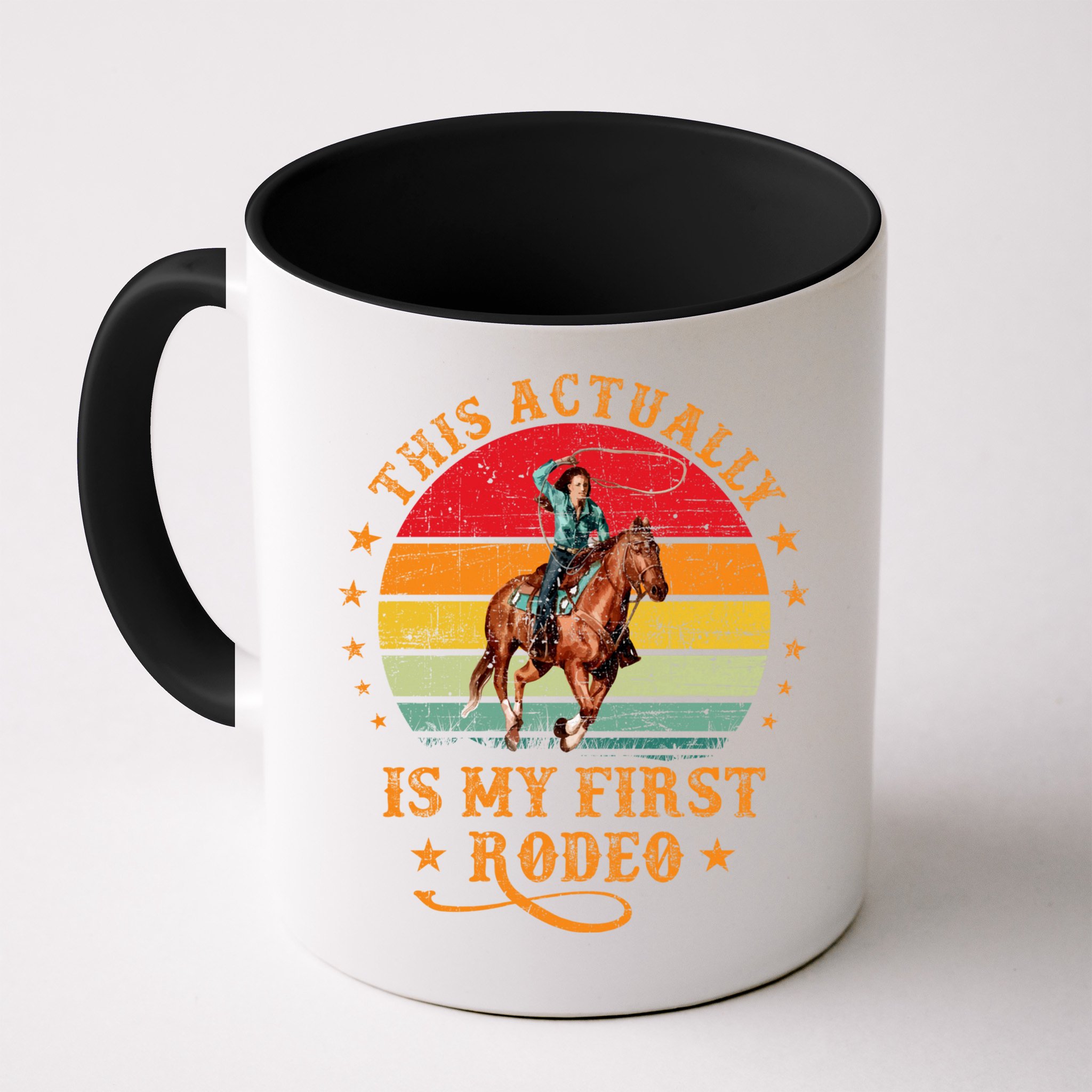 This Actually Is My First Rodeo Country Life Howdy Vintage Mug
