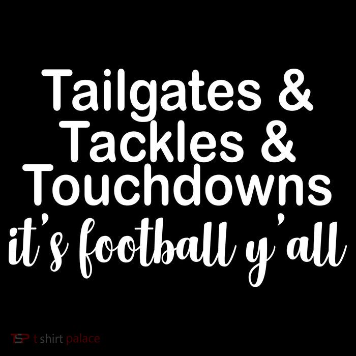Tailgates Tackles Touchdowns Football All Day Drawstring Bag
